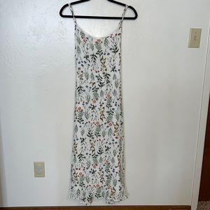 Long white floral dress